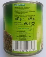 Mängden socker i Lentilles préparées