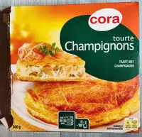 Mängden socker i Tourte Aux Champignons, 500 Grammes, Marque Cora
