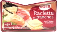 Mängden socker i Raclette (28 % MG) en tranches
