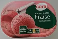 Mängden socker i Crème glacée Fraise
