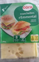 Mängden socker i Tranchettes d'Emmental, 200 Grammes, Marque Cora