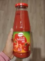 Mängden socker i Purée de tomates