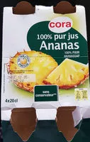 Mängden socker i 100% Pur jus d'ananas