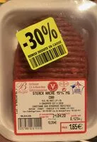 Mängden socker i Steak haché 15% MG