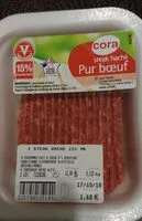 Mängden socker i Steak haché pur bœuf 15% de matière grasse