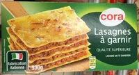 Mängden socker i Lasagnes à garnir