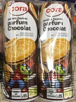 Mängden socker i Goûters fourrés parfum Chocolat 