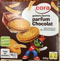 Mängden socker i Goûters fourrés parfum Chocolat