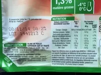 Mängden socker i Jambon de poulet 60g