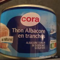 Mängden socker i Tranche De Thon Albacore, 280 Grammes, Marque Cora