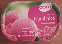 Mängden socker i Sorbet Framboise 1 Litre 1 Litre