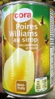 Mängden socker i Poires Williams au sirop
