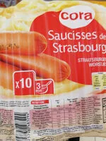 Mängden socker i Saucisses de Strasbourg