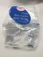 Mängden socker i Citron non traite apres recolte