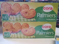 Mängden socker i Palmiers, Paquet De 100 Grammes, Marque Cora