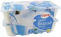 Mängden socker i Yaourt Brassé Nature, Pack De 16 Fois 125 Grammes, Marque Cora