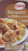 Mängden socker i Blanquette veau riz blanc