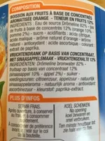 Mängden socker i Orange sans bulle