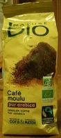 Mängden socker i Café moulu pur arabica