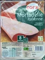 Mängden socker i Mortadelle italienne (8 tranches)