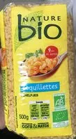Mängden socker i Nature Bio Pâtes - Coquillettes