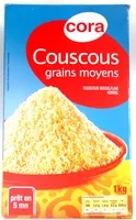 Mängden socker i Coucous grains moyens