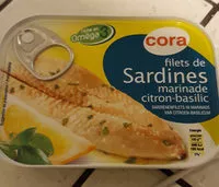 Mängden socker i Filets de Sardines Marinade Citron-Basilic