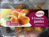 Mängden socker i 6 Crevettes Panées