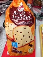 Mängden socker i Brioche tranchée aux pépites de chocolat