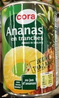 Mängden socker i Ananas en tranches au jus d'ananas