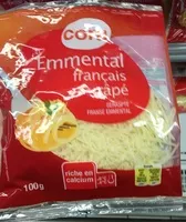 Mängden socker i Emmental français râpé