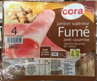 Mängden socker i Jambon supérieur fumé avec couenne