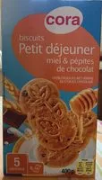 Mängden socker i Biscuits pour le Petit déjeuner miel & chocolat