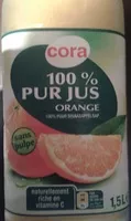 Mängden socker i 100% pur jus d'Orange sans pulpe
