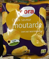 Mängden socker i Chips saveur moutarde