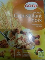 Mängden socker i Muesli croustillant noix