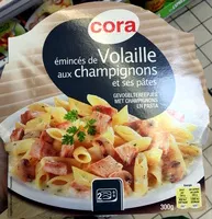 Mängden socker i Émincés de Volaille aux champignons et ses pâtes (penne)