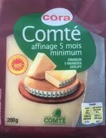 Mängden socker i Comté affinage 5 mois