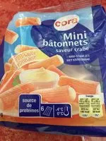 Mängden socker i Mini batonnets saveur crabe