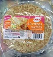 Mängden socker i 10 crêpes sucrées saveur vanille