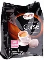 Mängden socker i Café Pur Arabica, Corsé, Dosettes Souples,