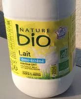 Mängden socker i Lait demi écrémé bio