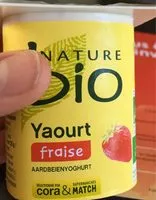 Mängden socker i Yaourt bio aux fraises, 4x125g