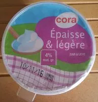 Mängden socker i Crème Épaisse & légère