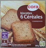 Mängden socker i Biscottes 6 céréales