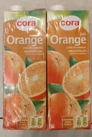 Mängden socker i Jus D'orange à Base De Concentré cora
