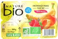 Mängden socker i Fromage frais sucré aux fruits