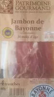 Mängden socker i Jambon de Bayonne 14 mois d'âge