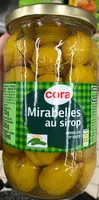 Mängden socker i Mirabelles au sirop