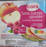 Mängden socker i Dessert de pomme framboise sans sucres ajoutes